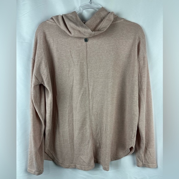 Prana Pink Cowl Neck Sweater Soft Knit Pullover - Picture 6 of 10